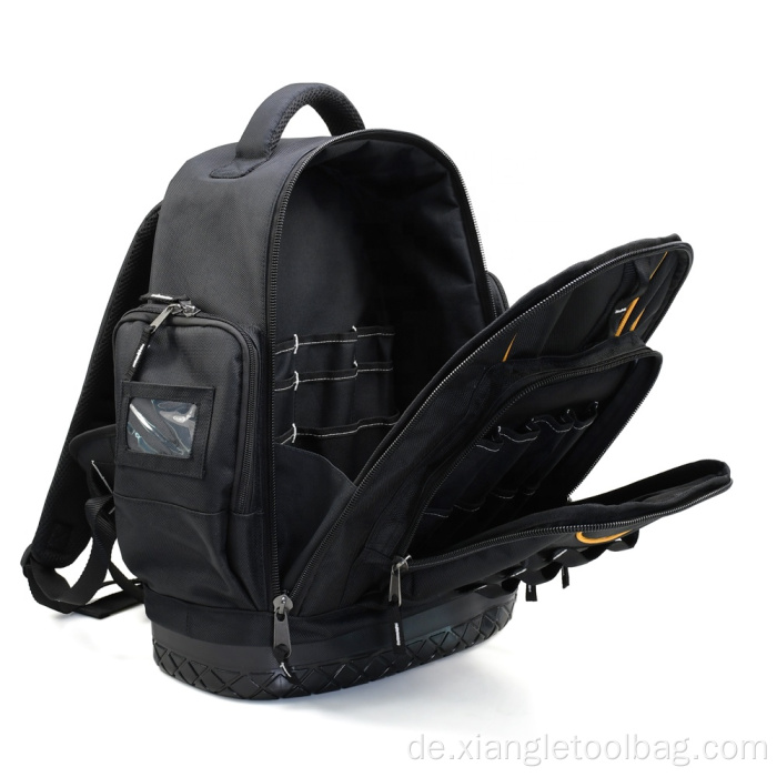 Hard Bottom Rucksack -Werkzeugtasche wasserdichte Techniker